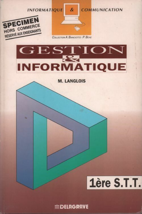 Gestion & informatique 1ère STT - M. Langlois - Livre