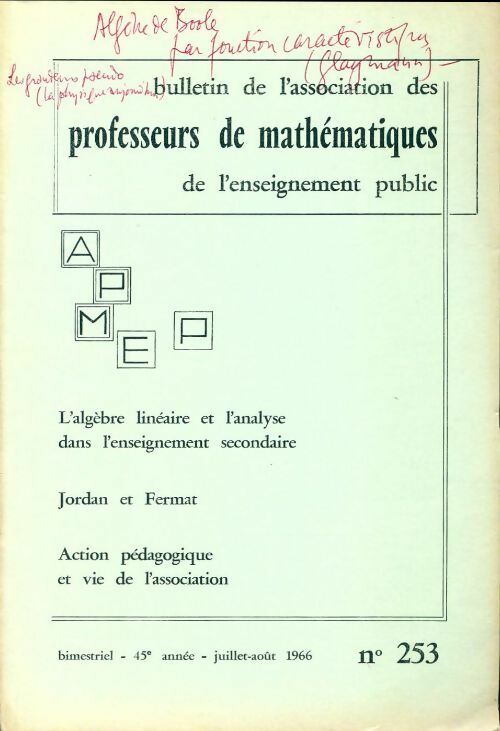Bulletin APMEP n°253 - Collectif - Livre