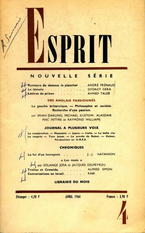 Esprit n°327 - Collectif - Livre