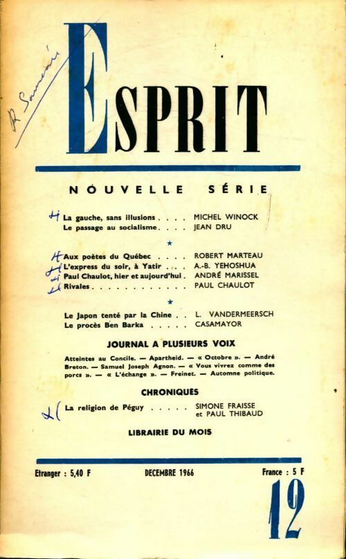 Esprit n°355 - Collectif - Livre