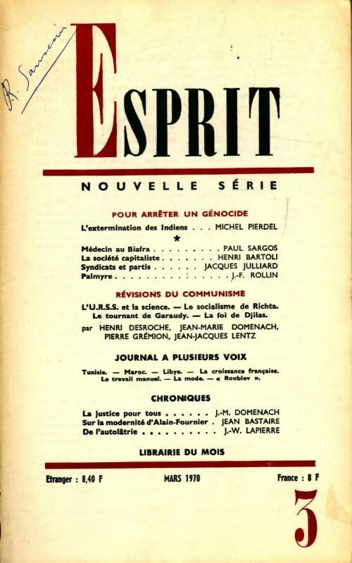Esprit n°390 - Collectif - Livre