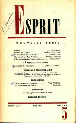 Esprit n°369