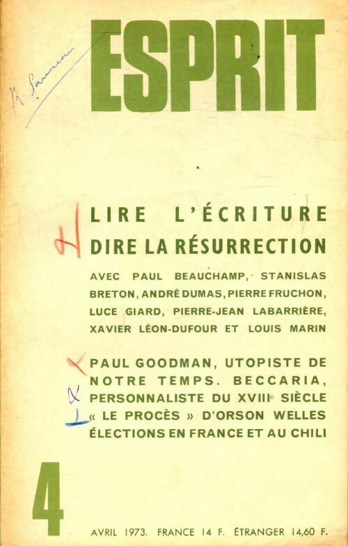 Esprit n°423 - Collectif - Livre