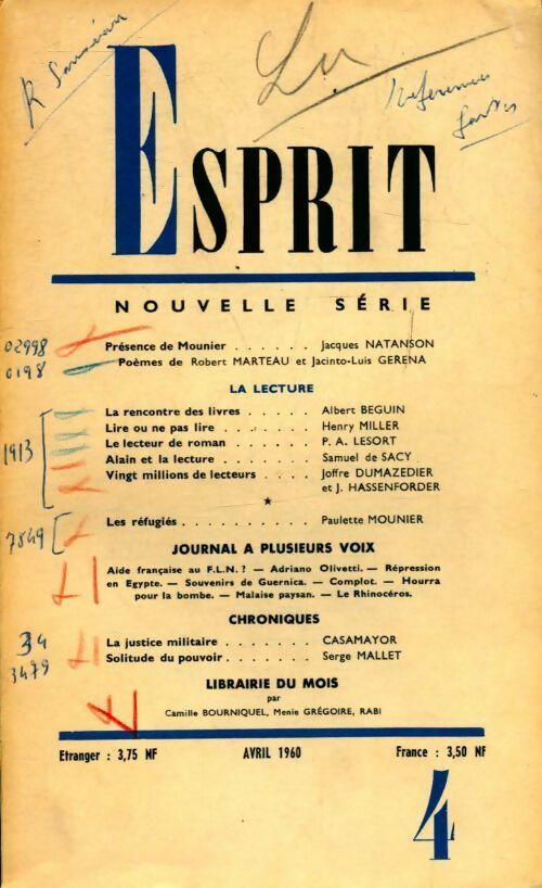 Esprit n°283 - Collectif - Livre