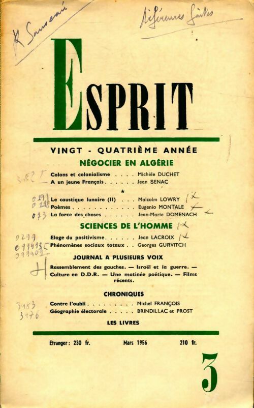 Esprit n°236 - Collectif - Livre