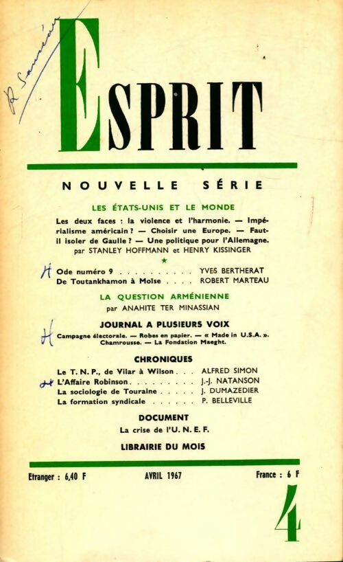 Esprit n°359 - Collectif - Livre