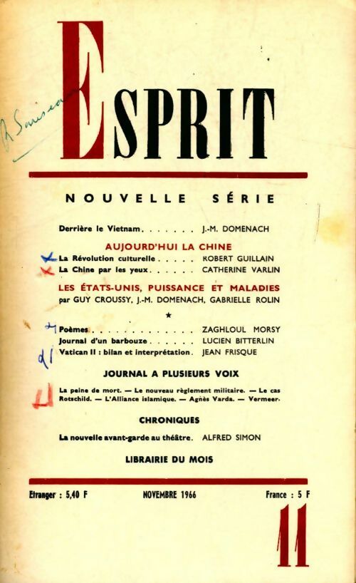Esprit n°354 - Collectif - Livre