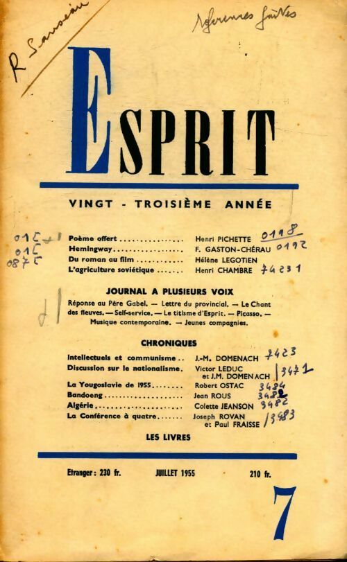 Esprit n°228 - Collectif - Livre