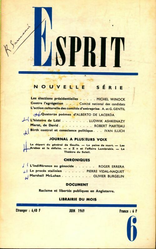 Esprit n°382 - Collectif - Livre