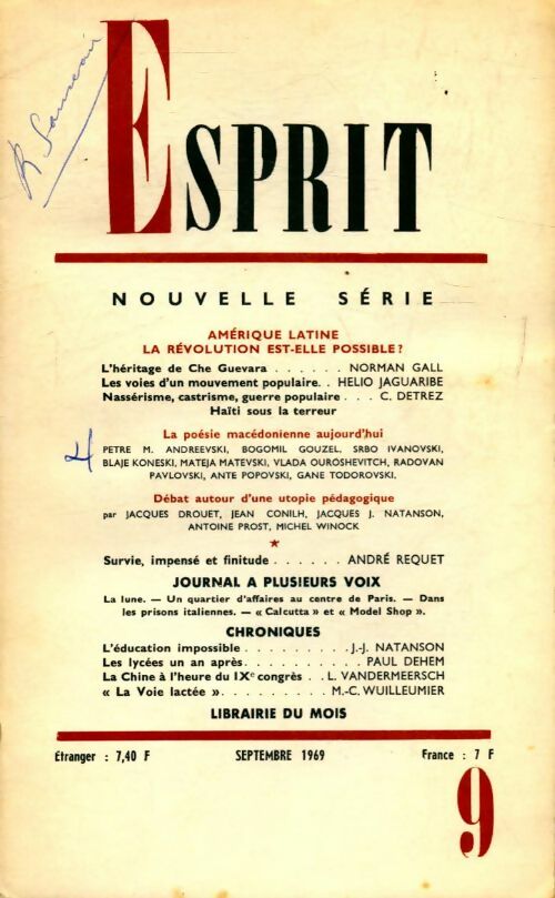 Esprit n°384 : Amérique Latine la révolution est-elle possible? - Collectif - Livre