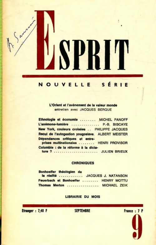 Esprit n°395 - Collectif - Livre