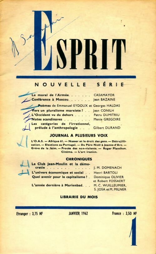 Esprit n°302 - Collectif - Livre