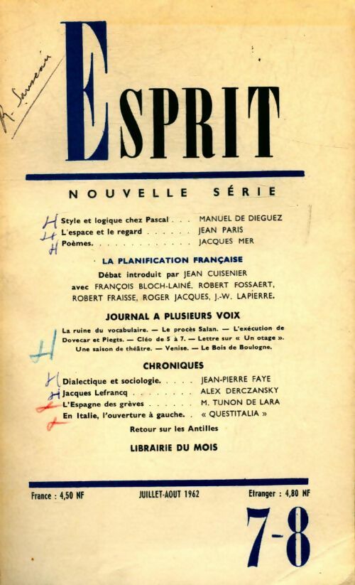 Esprit n°308 - Collectif - Livre