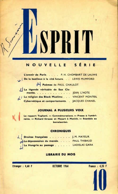 Esprit n°331 - Collectif - Livre