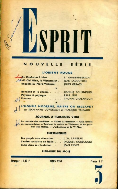 Esprit n°358 - Collectif - Livre
