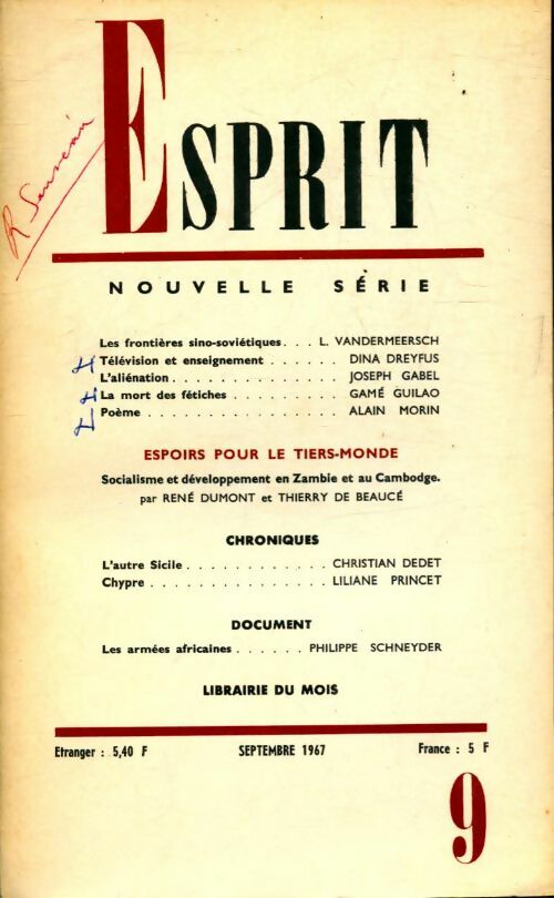 Esprit n°363 - Collectif - Livre