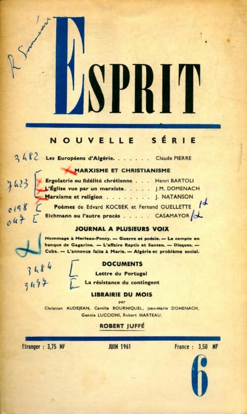 Esprit n°296 - Collectif - Livre