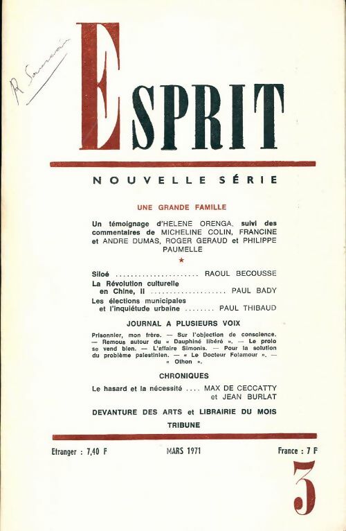 Esprit n°401 - Collectif - Livre