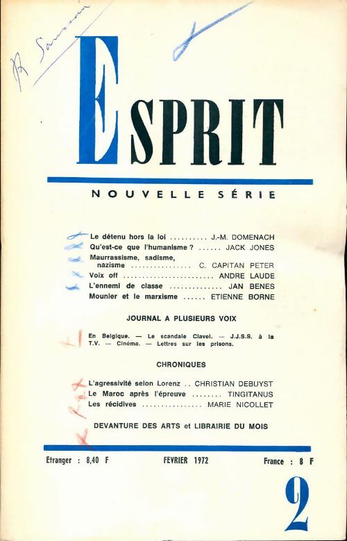 Esprit n°411 - Collectif - Livre