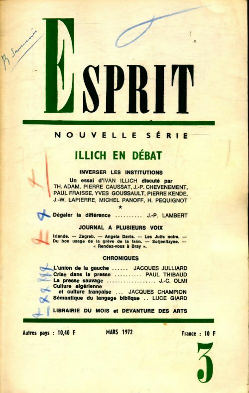 Esprit n°412 - Collectif - Livre