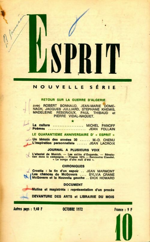 Esprit n°417 - Collectif - Livre