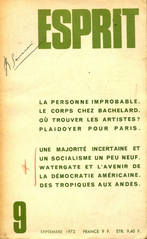 Esprit n°427 : La personne improbable - Collectif - Livre