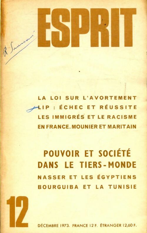 Esprit n°430 : La loi sur l'avortement - Collectif - Livre