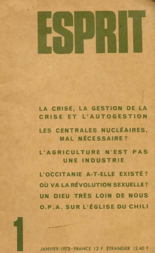 Esprit n°442 - Collectif - Livre