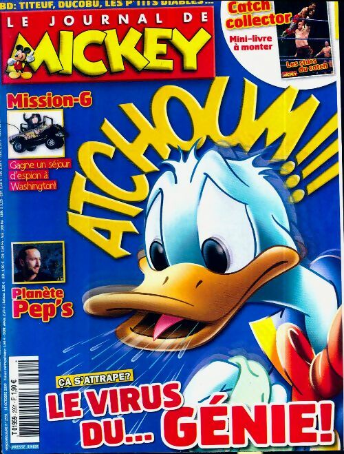 Le journal de Mickey n°2991 : Le virus du ... génie ! - Collectif - Livre