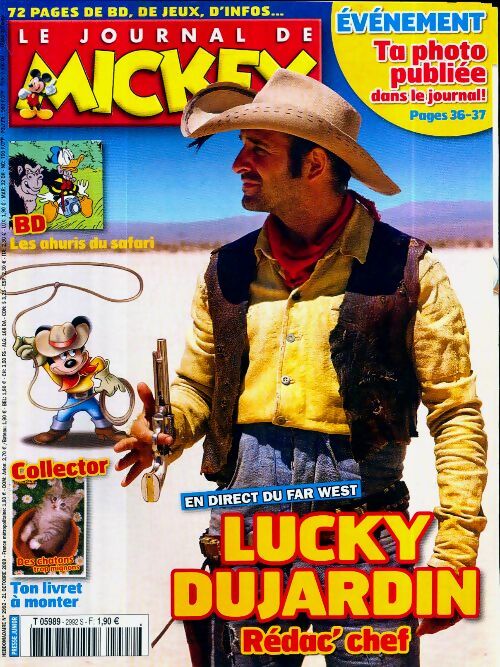 Le journal de Mickey n°2992 : Lucky Dujardin - Collectif - Livre