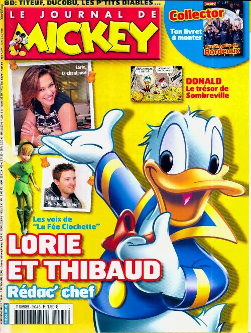 Le journal de Mickey n°2994 : Lorie et Thibaud - Collectif - Livre