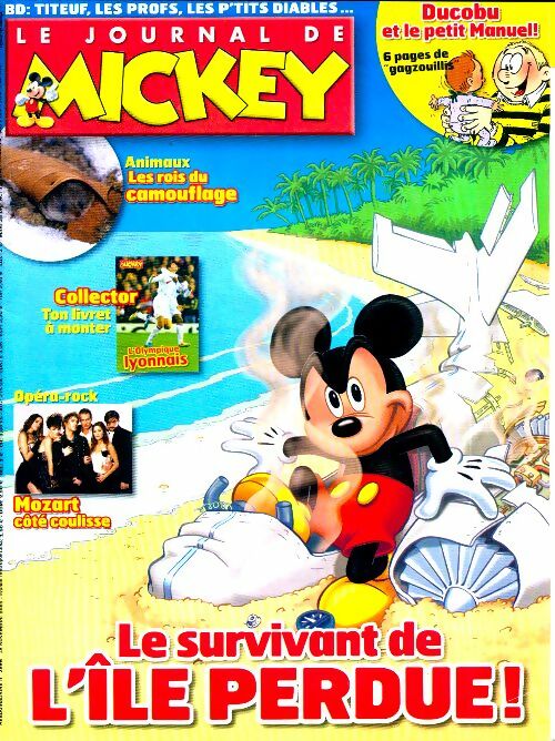 Le journal de Mickey n°2996 : Le survivant de l'île perdue - Collectif - Livre