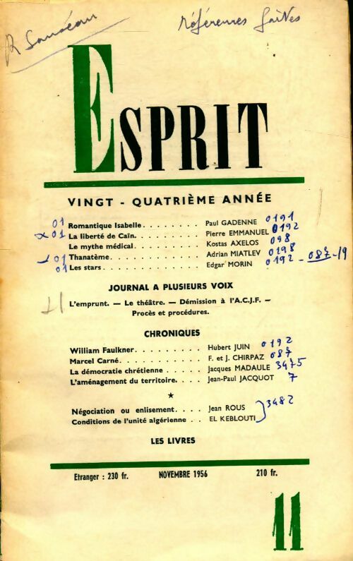 Esprit n°244 - Collectif - Livre