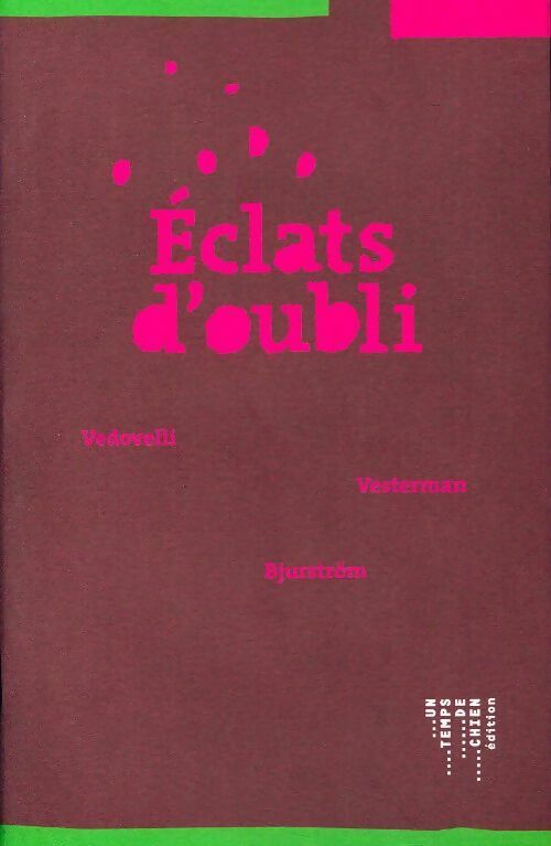 Eclats d'oubli - Collectif - Livre