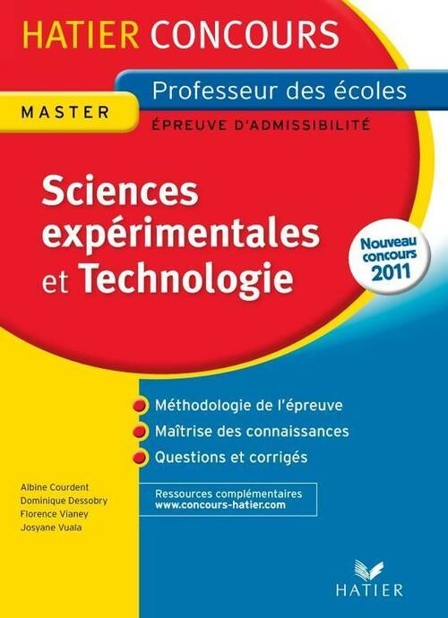 CRPE 2011 Sciences expérimentales et technologie - Josyane Vuala - Livre