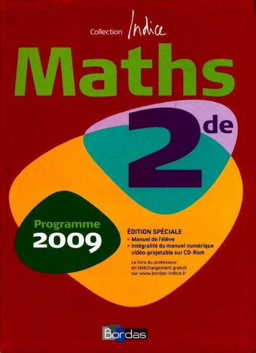 Maths seconde 2009 - Collectif - Livre