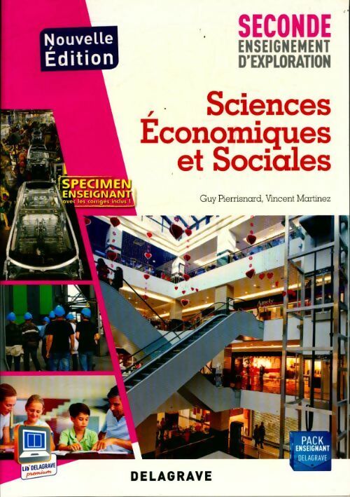 Sciences économiques et sociales Seconde - Guy Pierrisnard - Livre