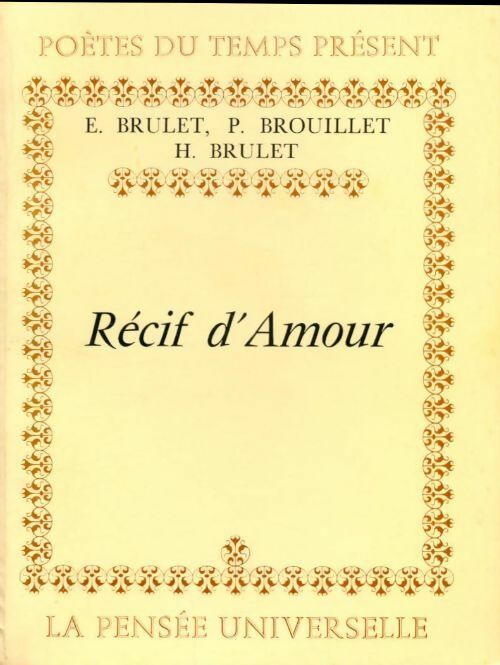 Récif d'amour - Éric Brûlet - Livre
