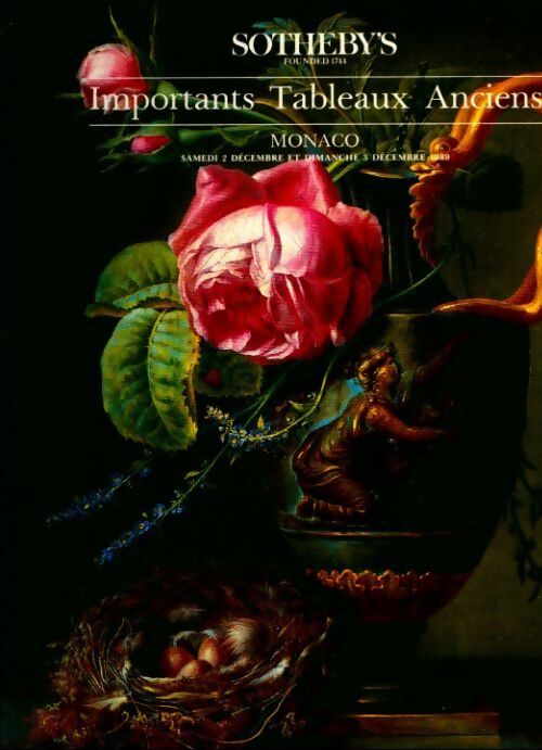 Importants tableaux anciens 1989 - Collectif - Livre