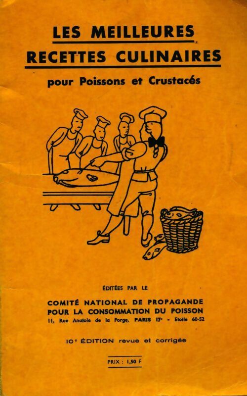 Les meilleures recettes culinaires pour poissons et crustacés - Collectif - Livre