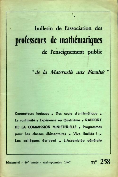 Bulletin APMEP n°258 - Collectif - Livre