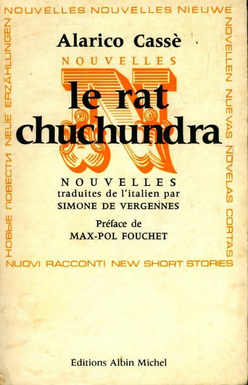 Le rat Chuchundra - Alarico Cassé - Livre