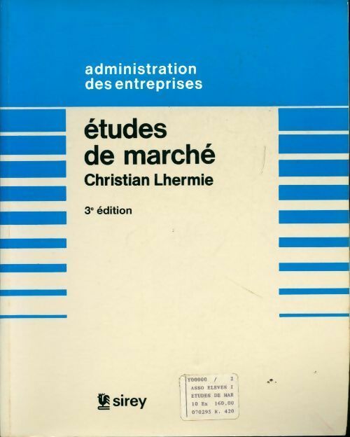 Études de marché - Christian Lhermie - Livre