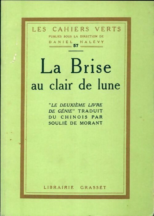 La brise au clair de lune - Daniel Halévy - Livre