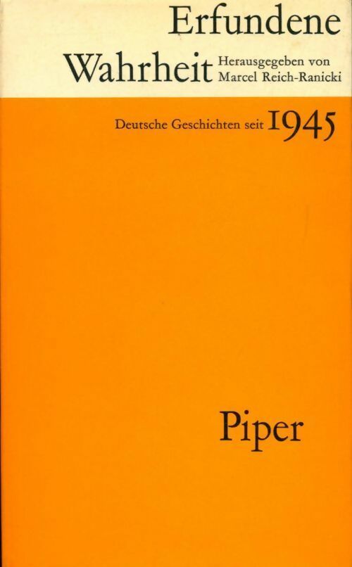 Erfundene wahrheit - Marcel Reich-Ranicki - Livre