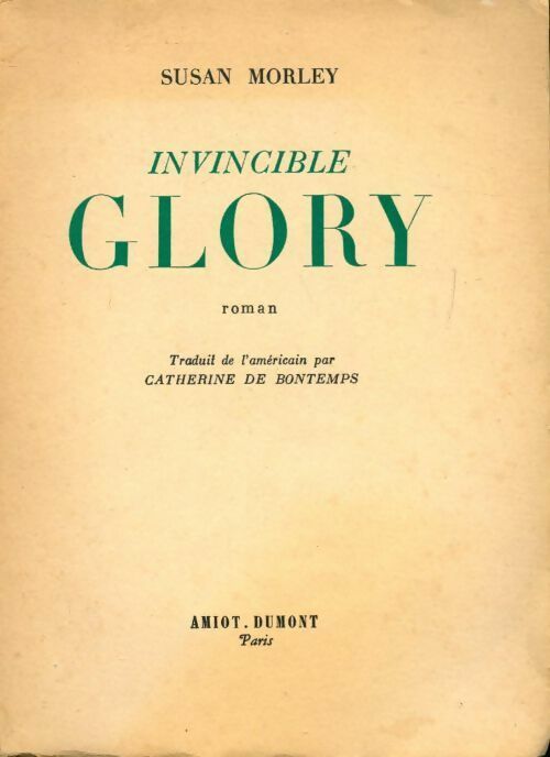 Invincible Glory - Susan Morley - Livre