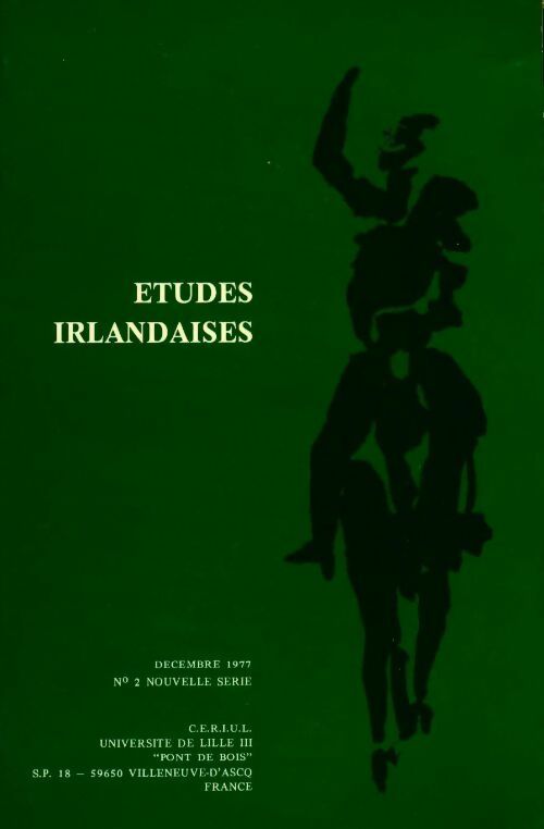 Etudes irlandaises n°2 nouvelle série - Collectif - Livre