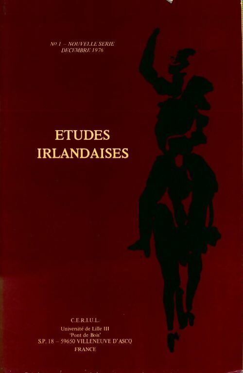 Etudes irlandaises n°1 nouvelle série - Collectif - Livre