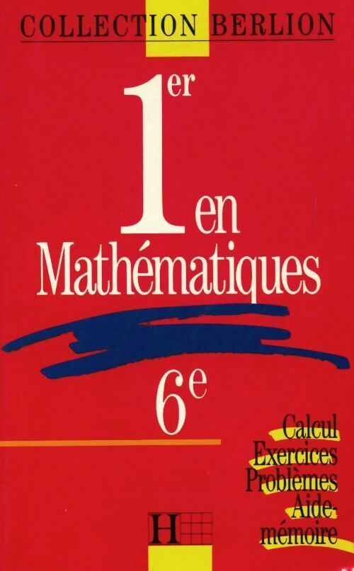 1er en mathématiques 6e - F Claustre - Livre