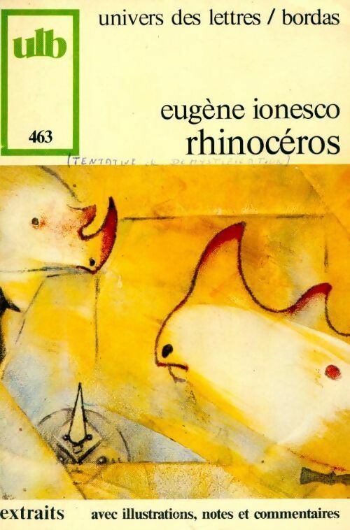 Rhinocéros - Eugène Ionesco - Livre